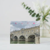 Bath Pulteney Bridge Ansichtskarte Postkarte (Stehend Vorderseite)