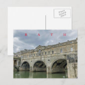 Bath Pulteney Bridge Ansichtskarte Postkarte (Vorne/Hinten)