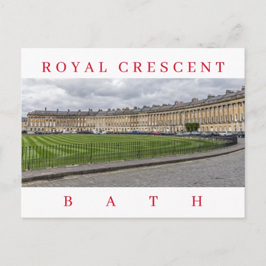 Bath Royal Crescent View Postkarte (Vorderseite)