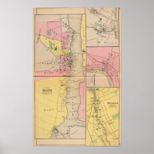 Bath, Sagadahoc Co Poster (Vorne)