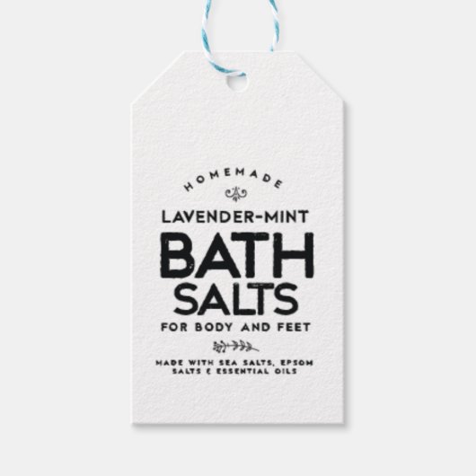 Bath Salts Gift Tag Geschenkanhänger (Vorderseite)