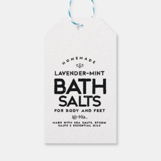 Bath Salts Gift Tag Geschenkanhänger (Rückseite)
