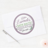 Bath Salts Labels Stickers Custom Lavendel (Umschlag)