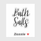 Bath Salze Speichersticker Aufkleber (Blatt)