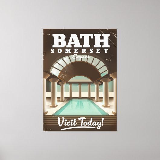 Bath Somerset England Reiseplakat Leinwanddruck (Vorderseite)