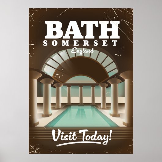 Bath Somerset England Reiseplakat Poster (Vorne)