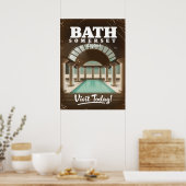 Bath Somerset England Reiseplakat Poster (Küche)