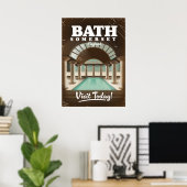 Bath Somerset England Reiseplakat Poster (Heimbüro)