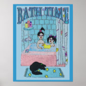 Bath Time Abstrakt Poster (Vorne)