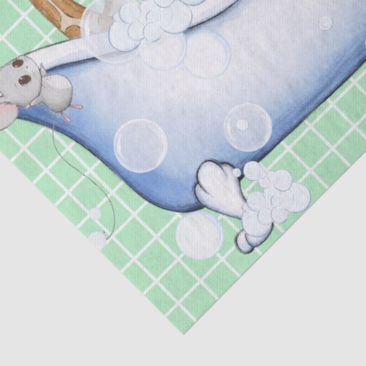 Bath Time Antics Decoupage Tissue Paper Seidenpapier (Detail)