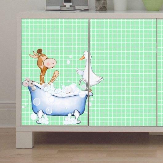 Bath Time Antics Decoupage Tissue Paper Seidenpapier