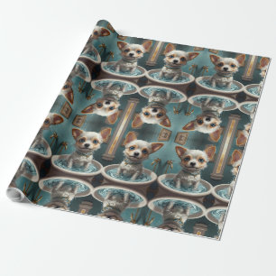Bath-time Buddies Tiere in einem Bad Geschenkpapier