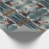 Bath-time Buddies Tiere in einem Bad Geschenkpapier (Ecke)