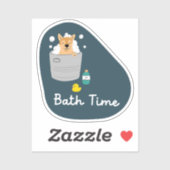"Bath Time" Erinnerung und Aqua Aufkleber (Blatt)