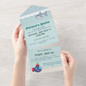 Bath Time Fancies All-in-One-Einladung All In One Einladung (Abreißen)