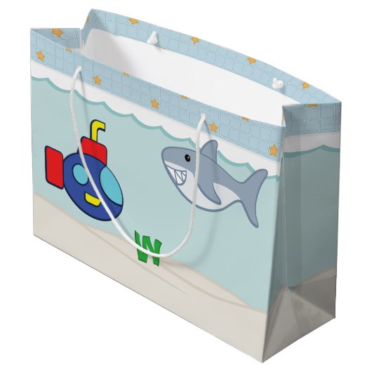 Bath Time Fancies Gift Bag Große Geschenktüte (Rückseite Schrägansicht)