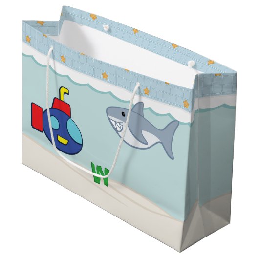 Bath Time Fancies Gift Bag Große Geschenktüte (Vorderseite Schrägansicht)