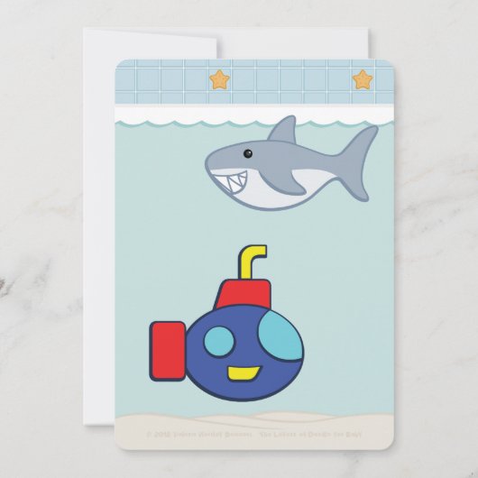 Bath Time Fancies Kinderdusche Einladung (Rückseite)