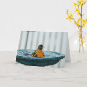 Bath Time Fun Karte (Gelbe Blume)