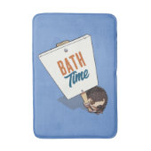 Bath Time Funny Igel Picket Cartoon signieren Badematte (Vorderseite Vertikal)