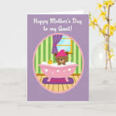 Bath Time Mothers Day Card Karte (Gelbe Blume)