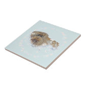 Bath Time Pekingese Duo Fliese (Seite)