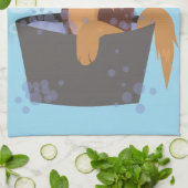 Bath Time Puppy Küchentuch (Gefaltet)