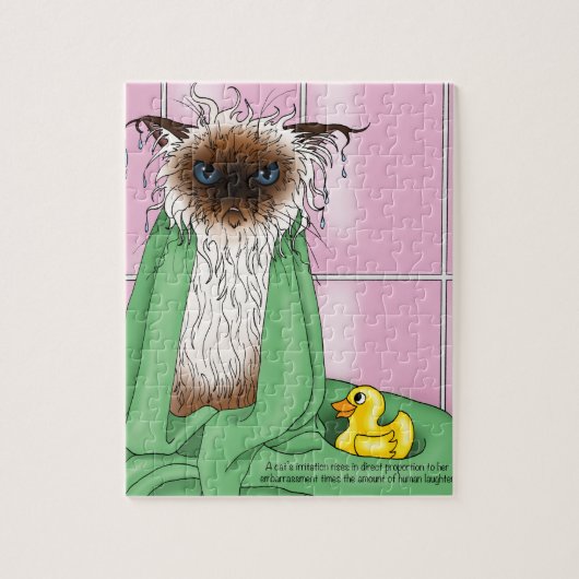 Bath Time Siamese Cat Puzzle (Vertikal)