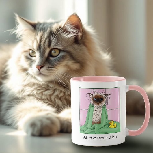 Bath Time Siamese Cat Tasse