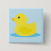 Bath Time Yellow Duck Button (Vorderseite)