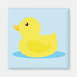 Bath Time Yellow Duck Magnet