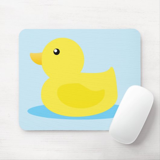 Bath Time Yellow Duck Mousepad (Mit Mouse)