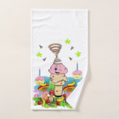 Bath Towel Sets, Twin Happy Birthday Cupcake Badhandtuch Set (Handtuch)