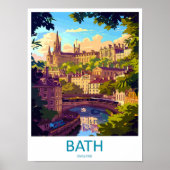 Bath Travel Print Wall Art Bath Wall Hanging Home  Poster (Vorne)