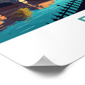 Bath Travel Print Wall Art Bath Wall Hanging Home  Poster (Ecke)