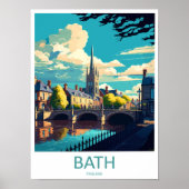 Bath Travel Print Wall Art Bath Wall Hanging Home  Poster (Vorne)
