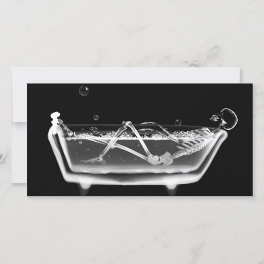 Bath Tub X-Ray Skeleton Black & White (Vorderseite)