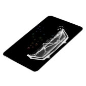Bath Tub X-Ray Skelett - Regenbogenblasen Magnet (Linke Seite)