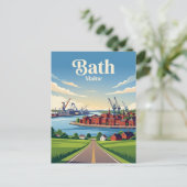 Bath USA Postkarte (Stehend Vorderseite)