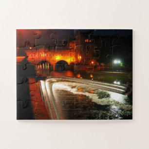 Bath Weir in der Nacht Puzzle