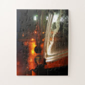 Bath Weir in der Nacht Puzzle (Vertikal)