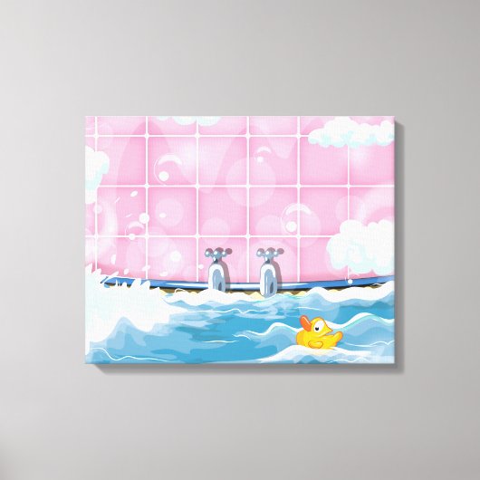 Bath Yellow Duck Leinwanddruck (Vorderseite)