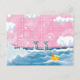 Bath Yellow Duck Postkarte