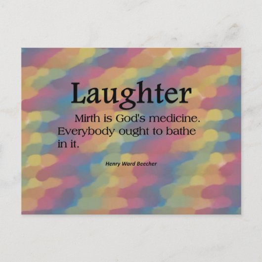 Bathed in Lachen Postkarte (Vorderseite)