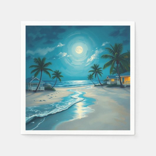 Bathed in Mondlicht Serviette (Vorderseite)