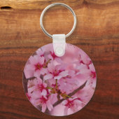 Bathed in rosa japanischen Kirschblüten Schlüsselanhänger (Vorderseite)