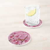 Bathed in rosa japanischen Kirschblüten Untersetzer (Seite)