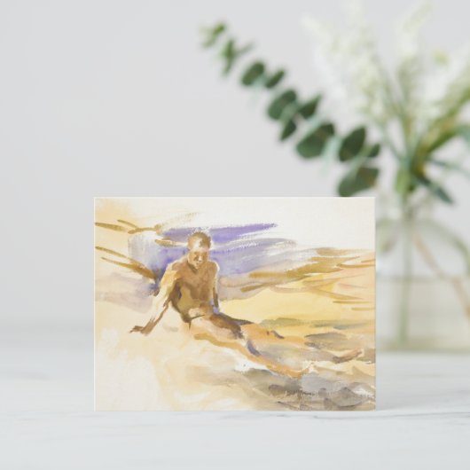 Bather in Florida, 1917 Postkarte (Stehend Vorderseite)