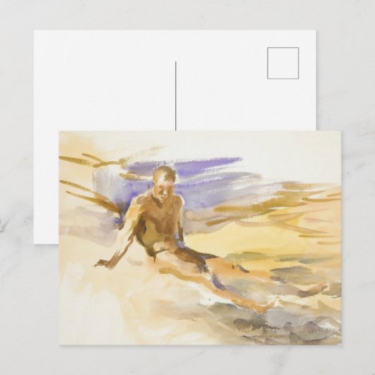 Bather in Florida, 1917 Postkarte (Vorne/Hinten)