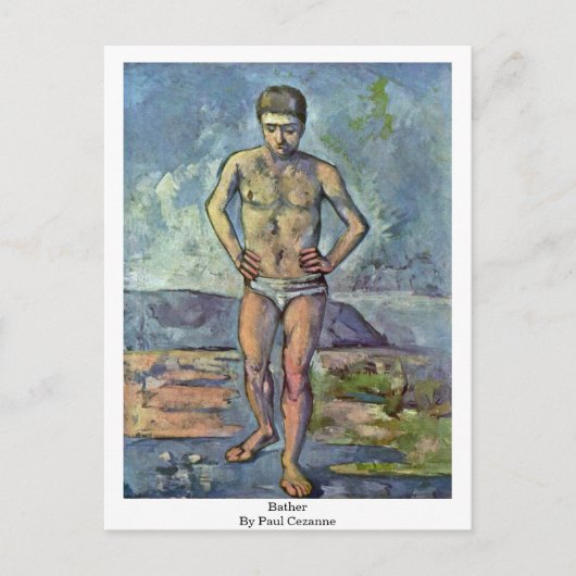 Bather von Paul Cezanne Postkarte (Vorderseite)